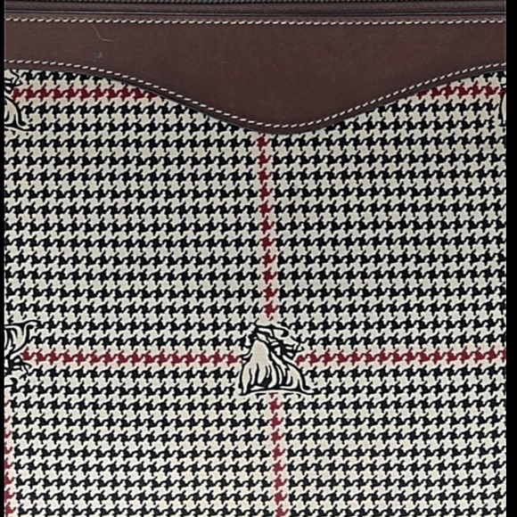 Mark Cross vintage Zippered pouch clutch houndstooth print - Picture 15 of 15